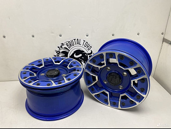 Диск с бэдлоком Can-am 14x8.0 (синие) бу